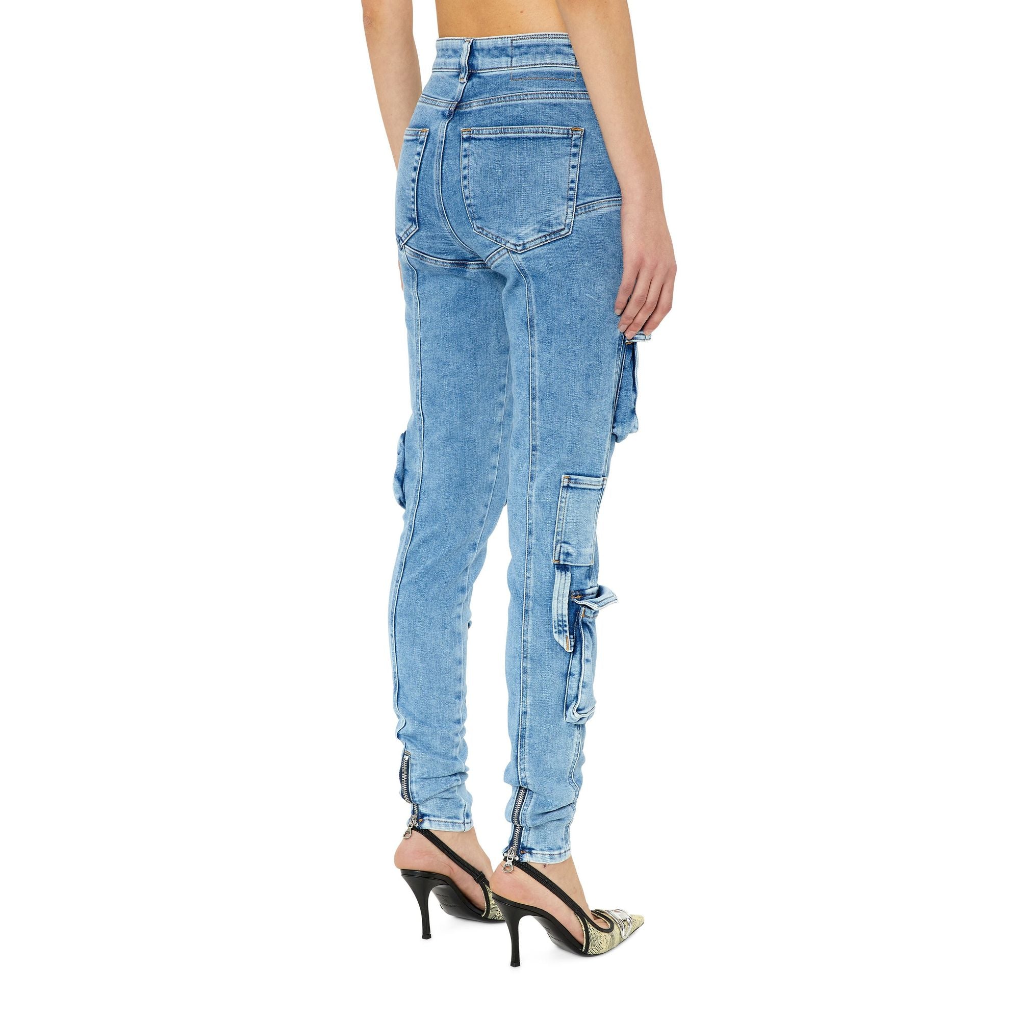 Women 1984 Slandy-High-Pk L.32 Trousers - Blue