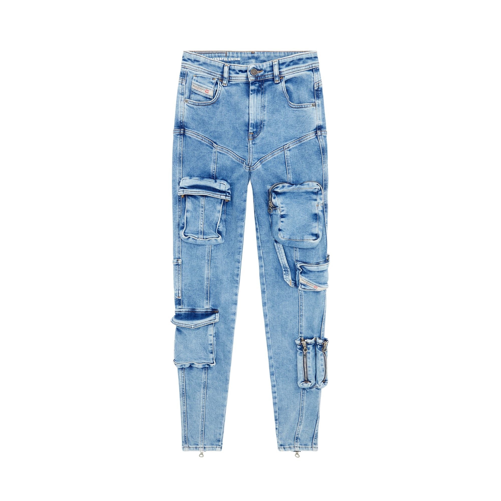 Women 1984 Slandy-High-Pk L.32 Trousers - Blue
