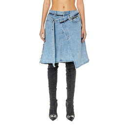 Women De-Pendence-Mid Skirt - Blue