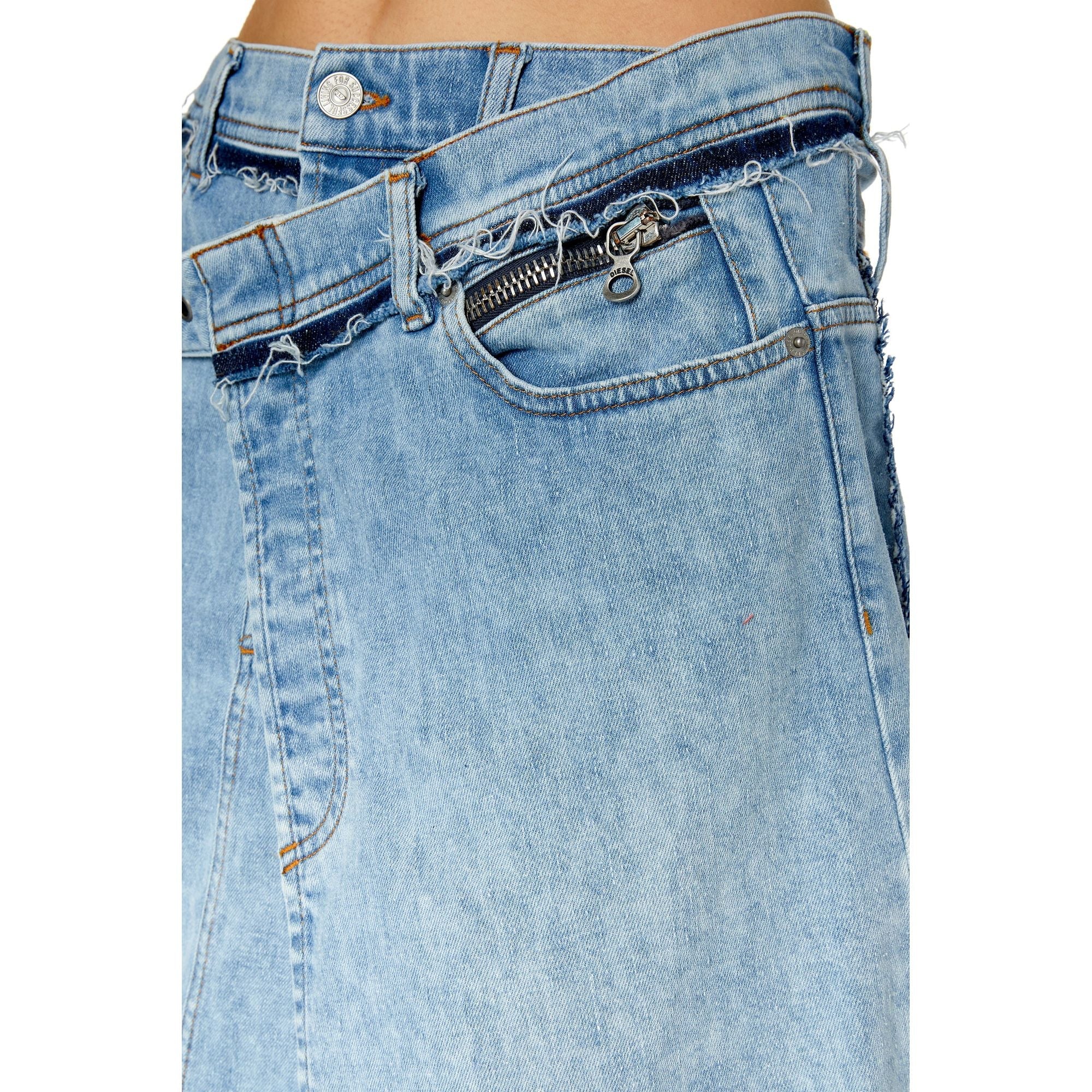 Women De-Pendence-Mid Skirt - Blue