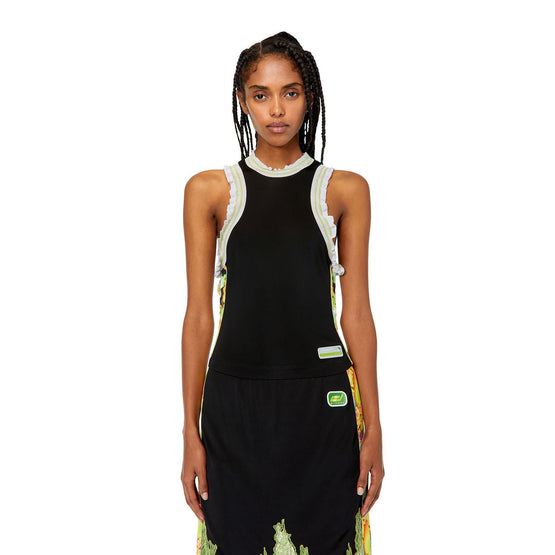 Women T-Vazirib Top - Black Black Black