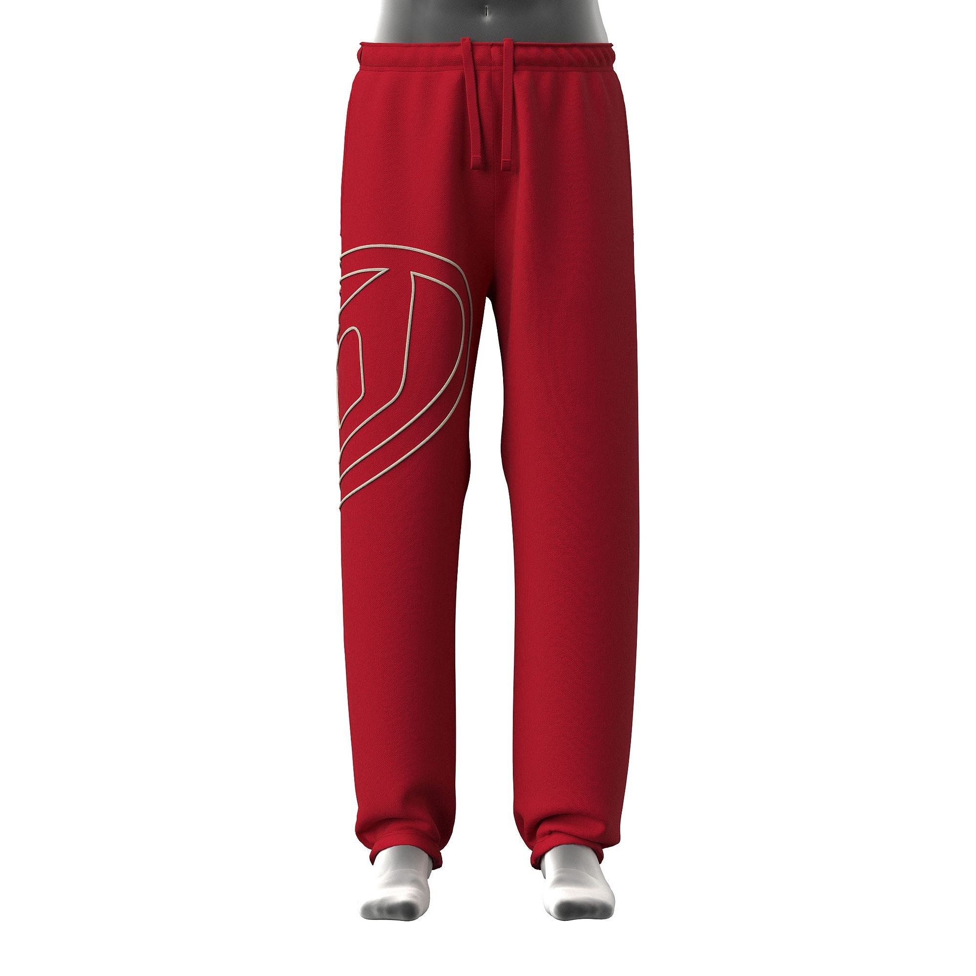 Men P-Marky-Megoval Trousers - Chinese Red
