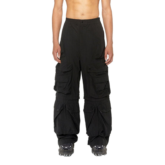 Men P-Staind Trousers - Black