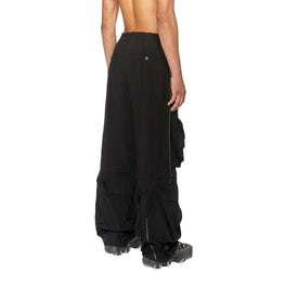 Men P-Staind Trousers - Black