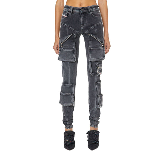 Women 1984 Slandy-High-Pk-Fsc Trousers - Black