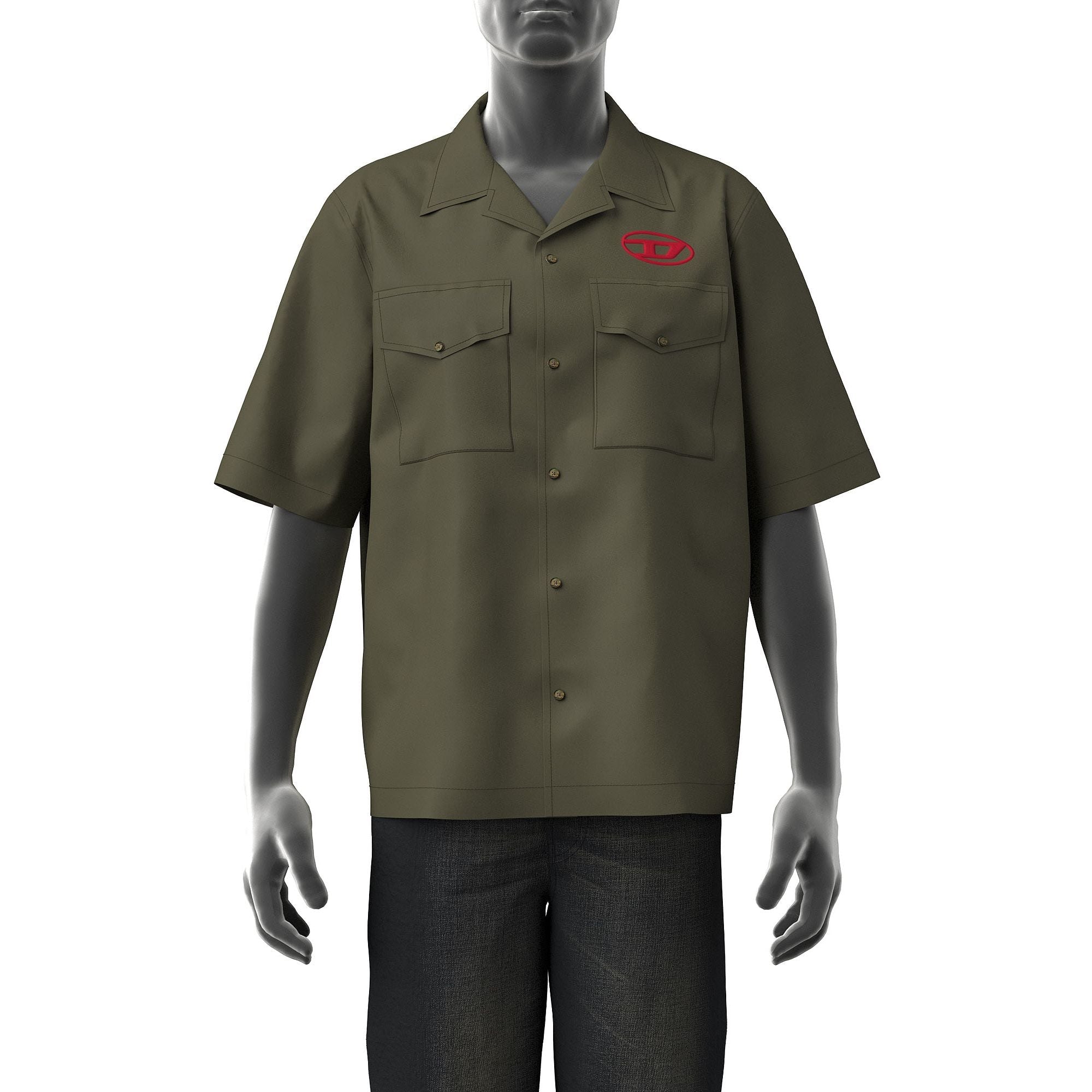Men S-Mac-22-B Shirt - Ivy Green