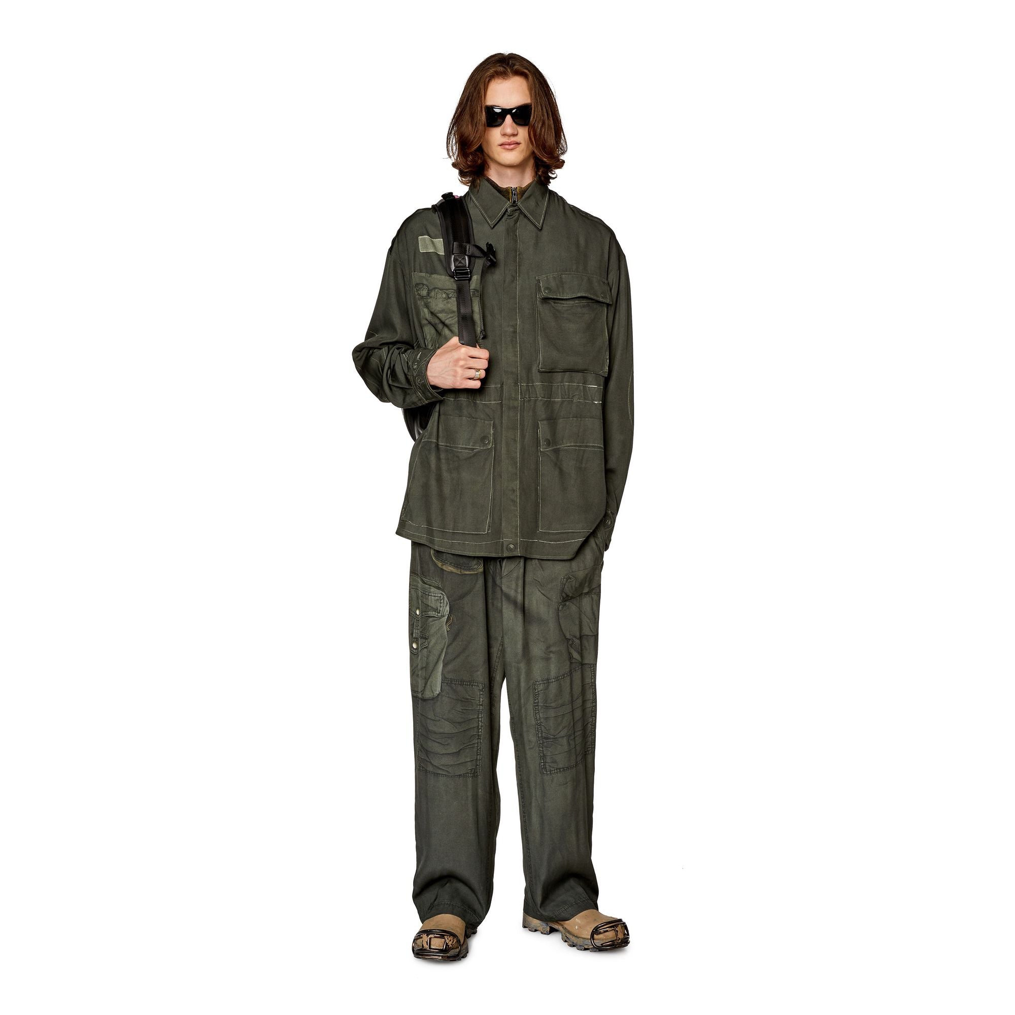Men P-Fergy-Pop Trousers - Charcoal