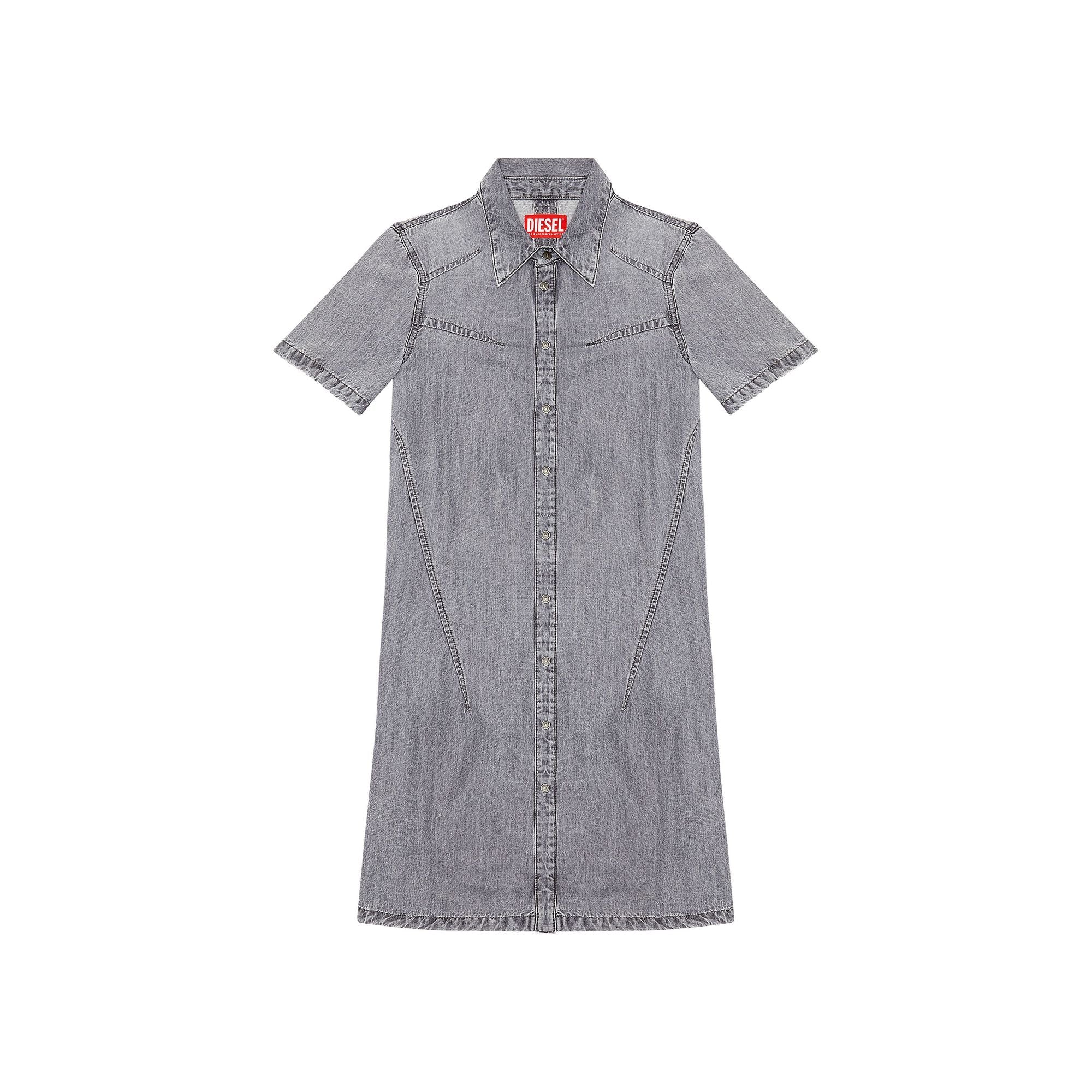 Women De-Shirty Dress - Grey