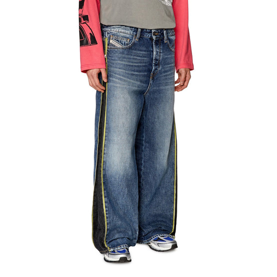 Men D-Rise-Zip-S Trousers - Blue