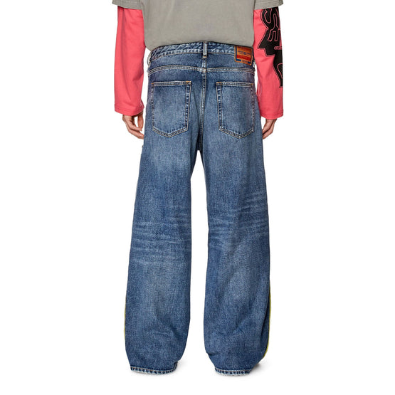 Men D-Rise-Zip-S Trousers - Blue