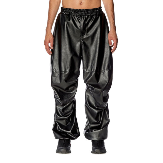 Men P-Marty-Lth Trousers - Black