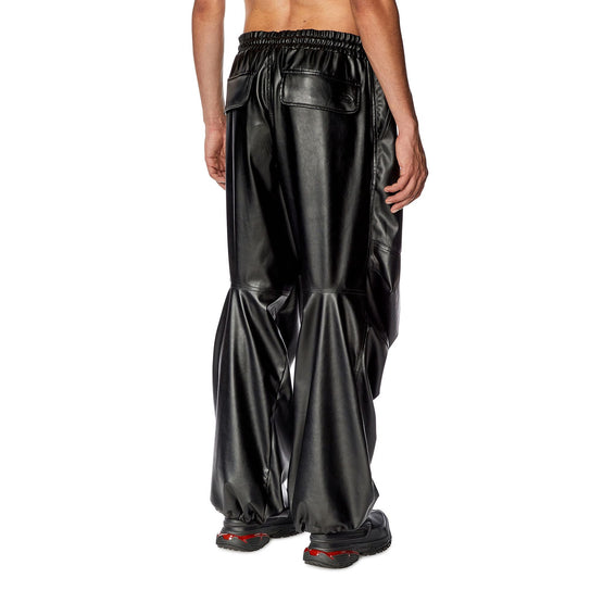 Men P-Marty-Lth Trousers - Black