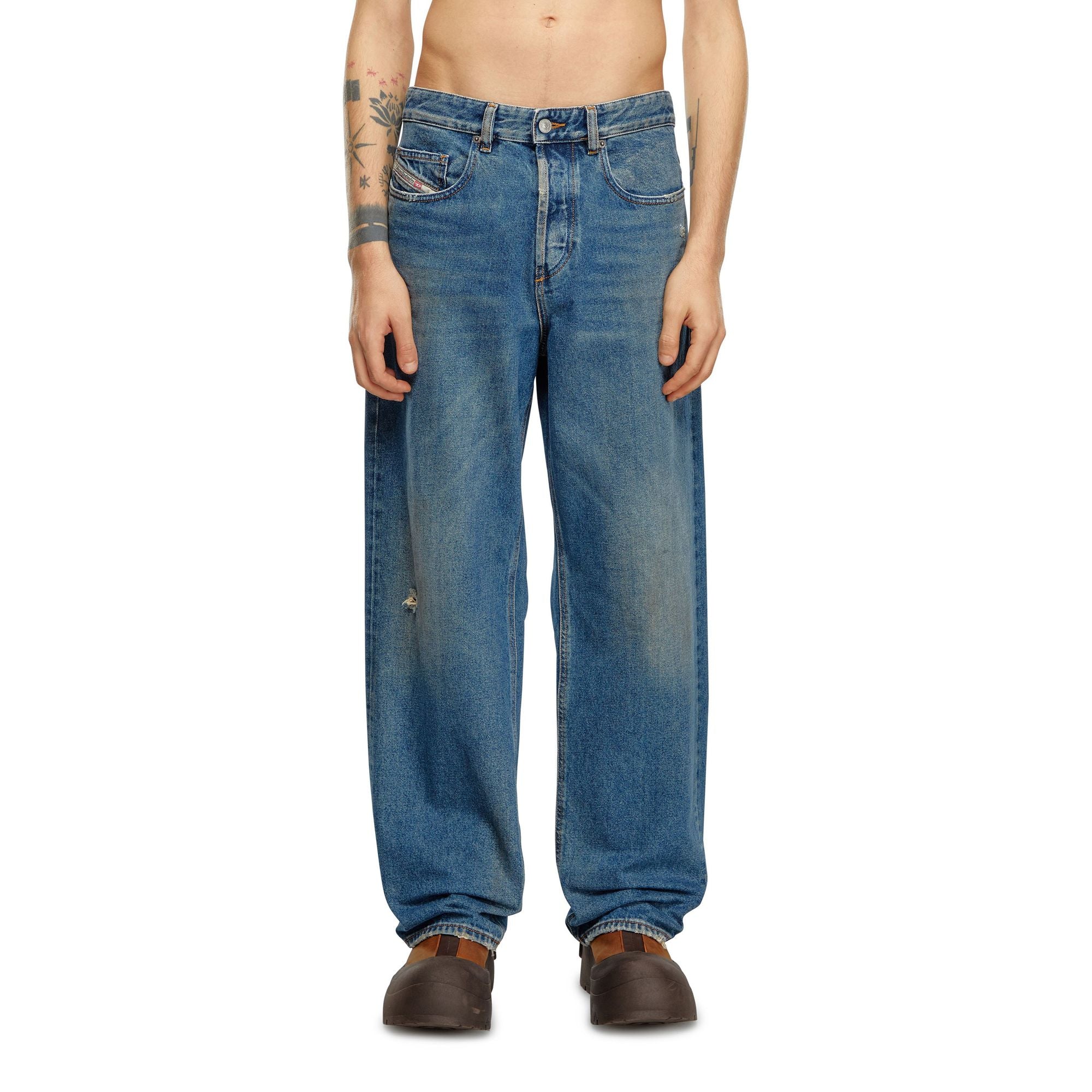 Men 2001 D-Macro L.30 Trousers - Navy