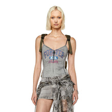 Women T-Lye Top - Grey Melange (No Bros)