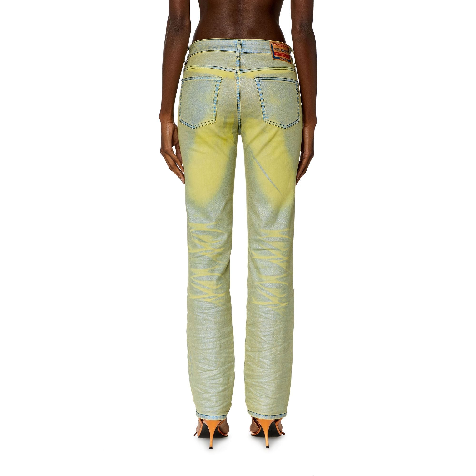Women 1989 D-Mine-S Trousers - Yellow Blue
