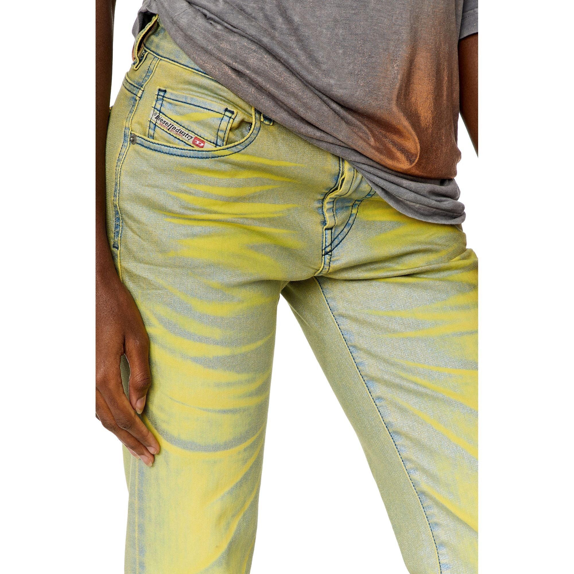 Women 1989 D-Mine-S Trousers - Yellow Blue
