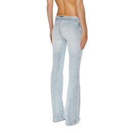 Women D-Ebbybelt-S Trousers - Light Blue