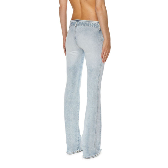 Women D-Ebbybelt-S Trousers - Light Blue