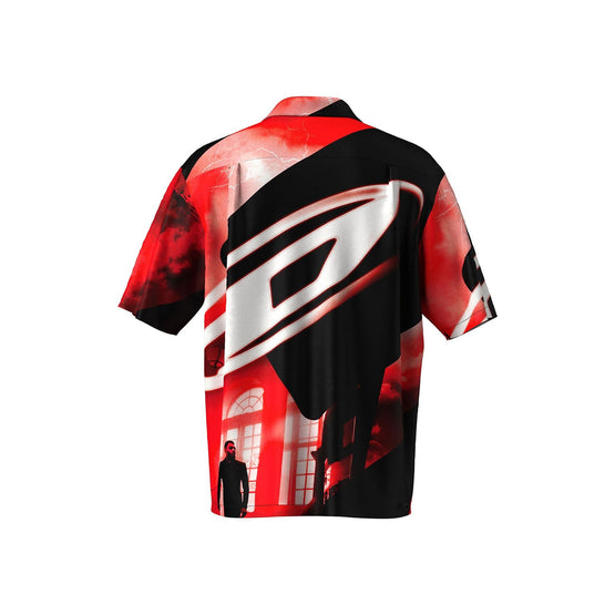 Men Bmowt-Adrian Shirt - Black/White/Red
