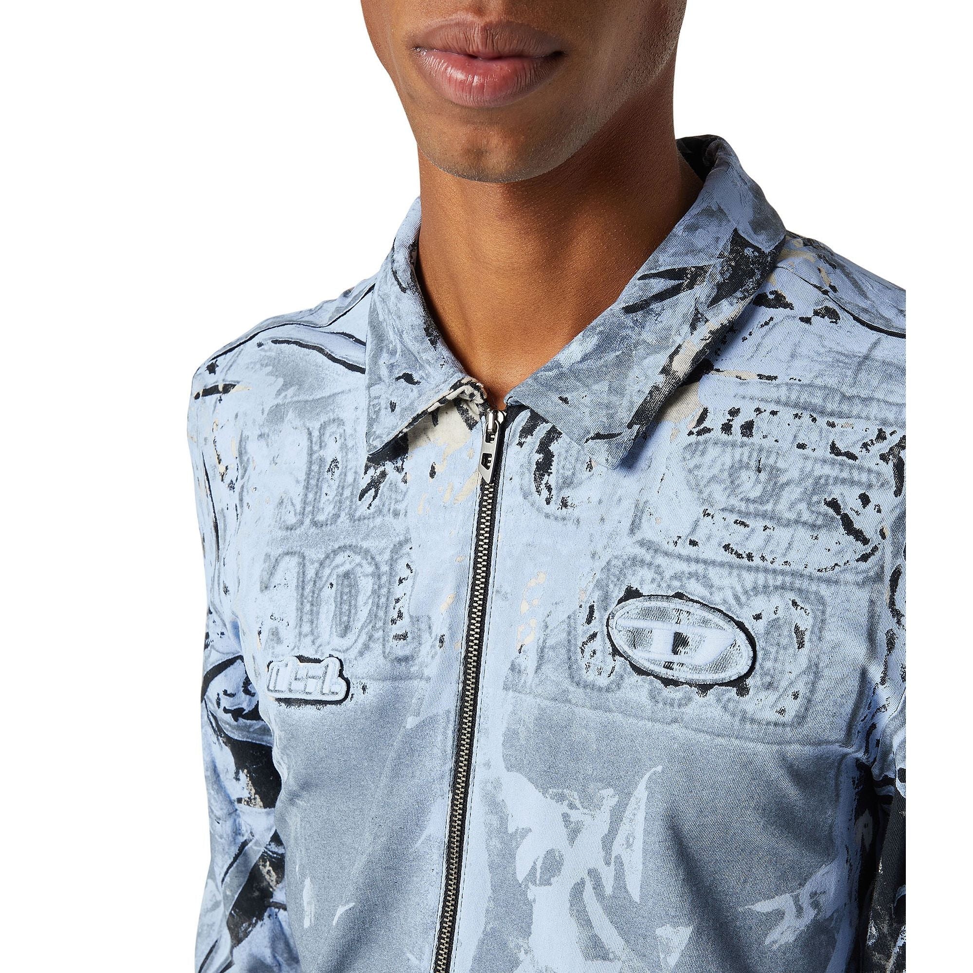 Men S-Corse-P1 Shirt - Light Grey