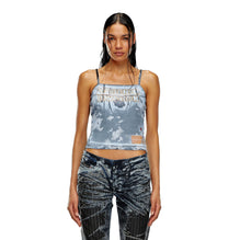 Women T-Hop-Plk Top - Blue Multi
