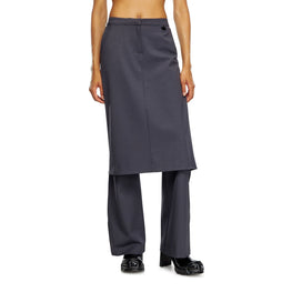 Women P-Earl Trousers - Dark Grey Melange