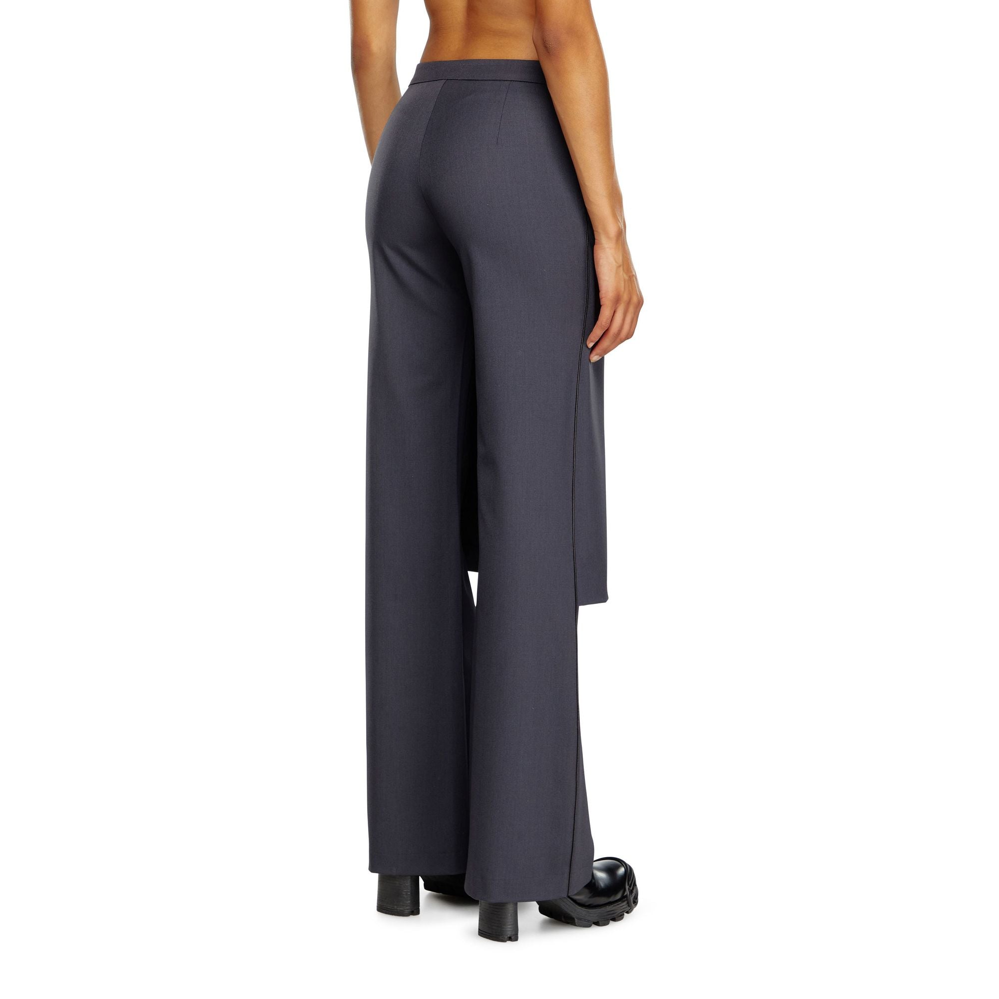 Women P-Earl Trousers - Dark Grey Melange