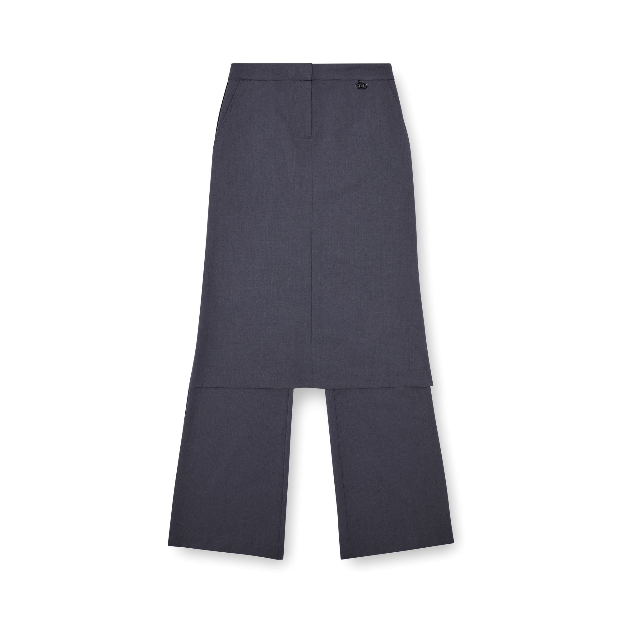 Women P-Earl Trousers - Dark Grey Melange