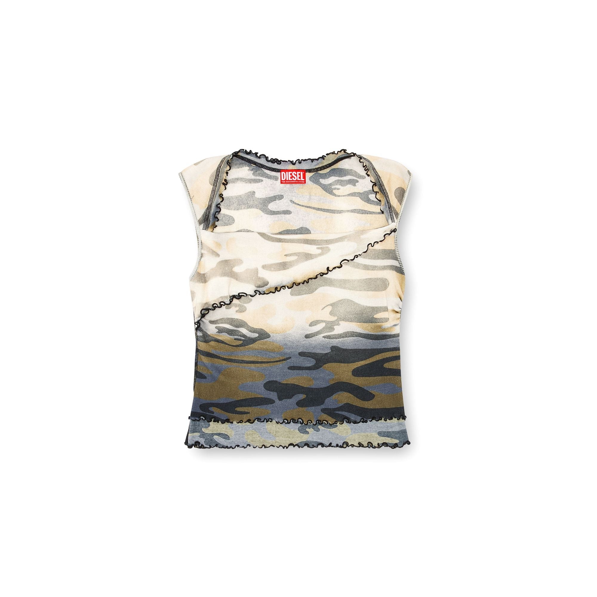 Women T-Janet Top - Grey Multi