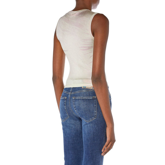 Women T-Vezzy Top - Ivory Multi