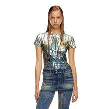 Women T-Uncutie-Long-Foil Tank Top - Multi