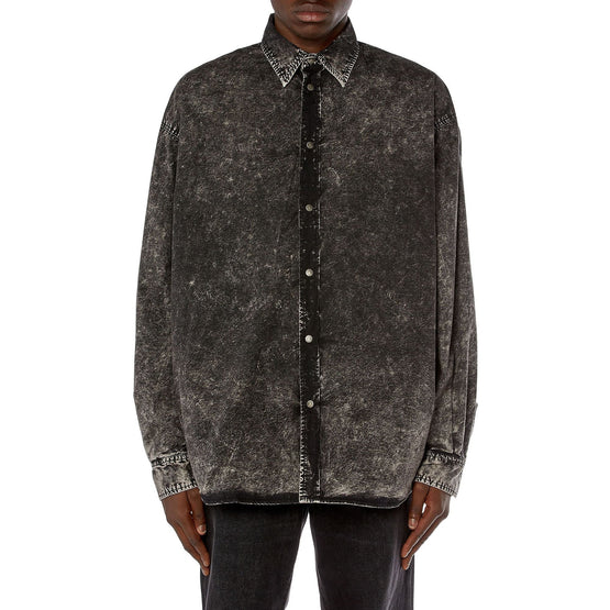 Men S-Veken Shirt - Black