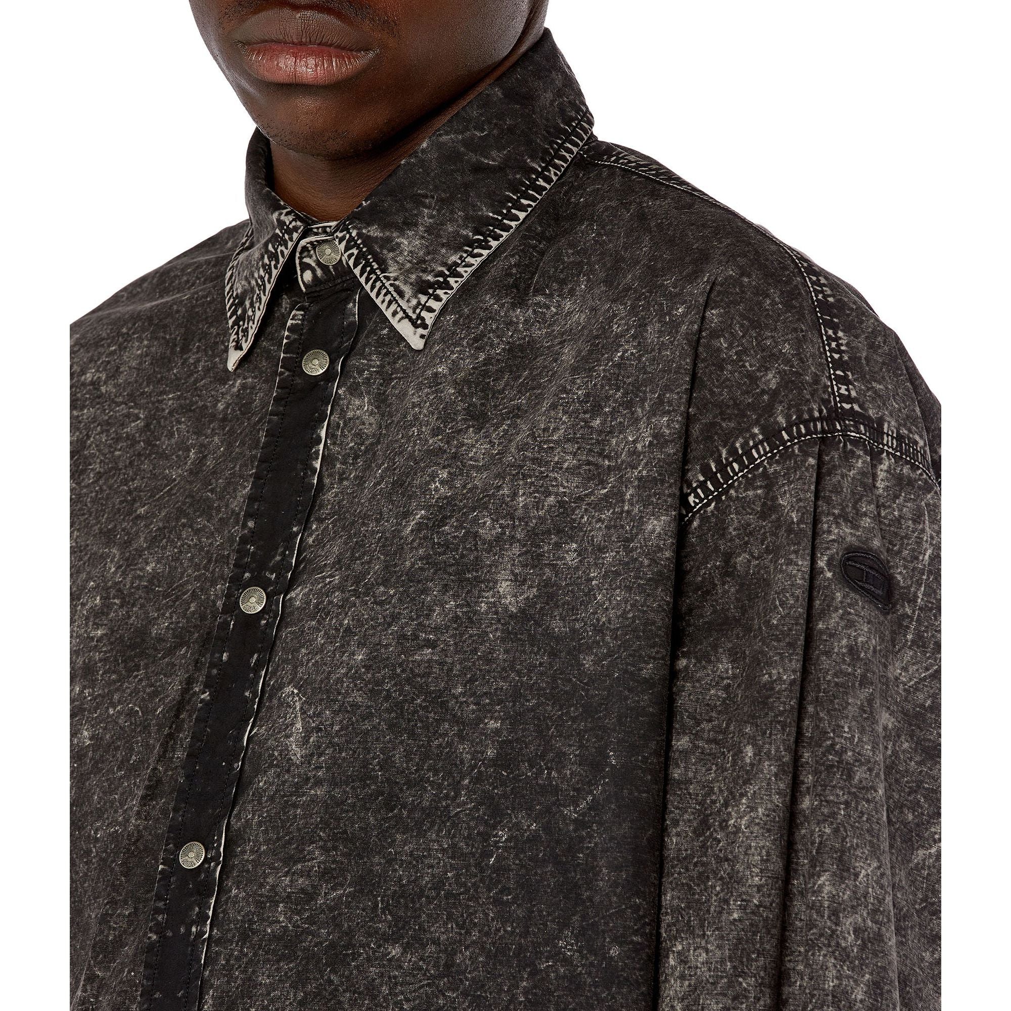 Men S-Veken Shirt - Black