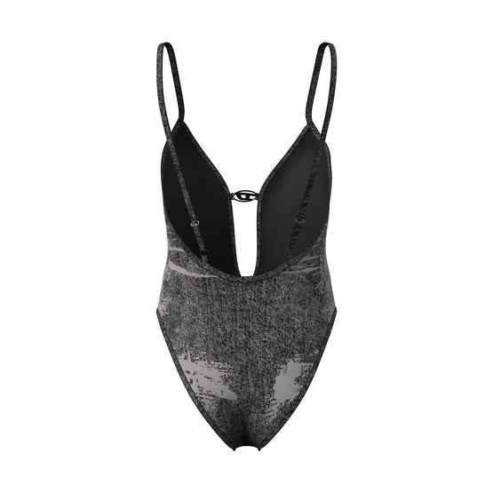 Women Bfsw-Denim-Body Swimsuit - Black