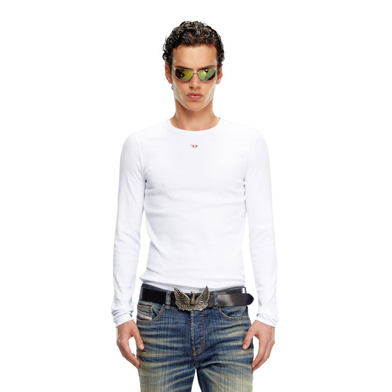 Men D-Ribber-Ls-N Top - Bright White