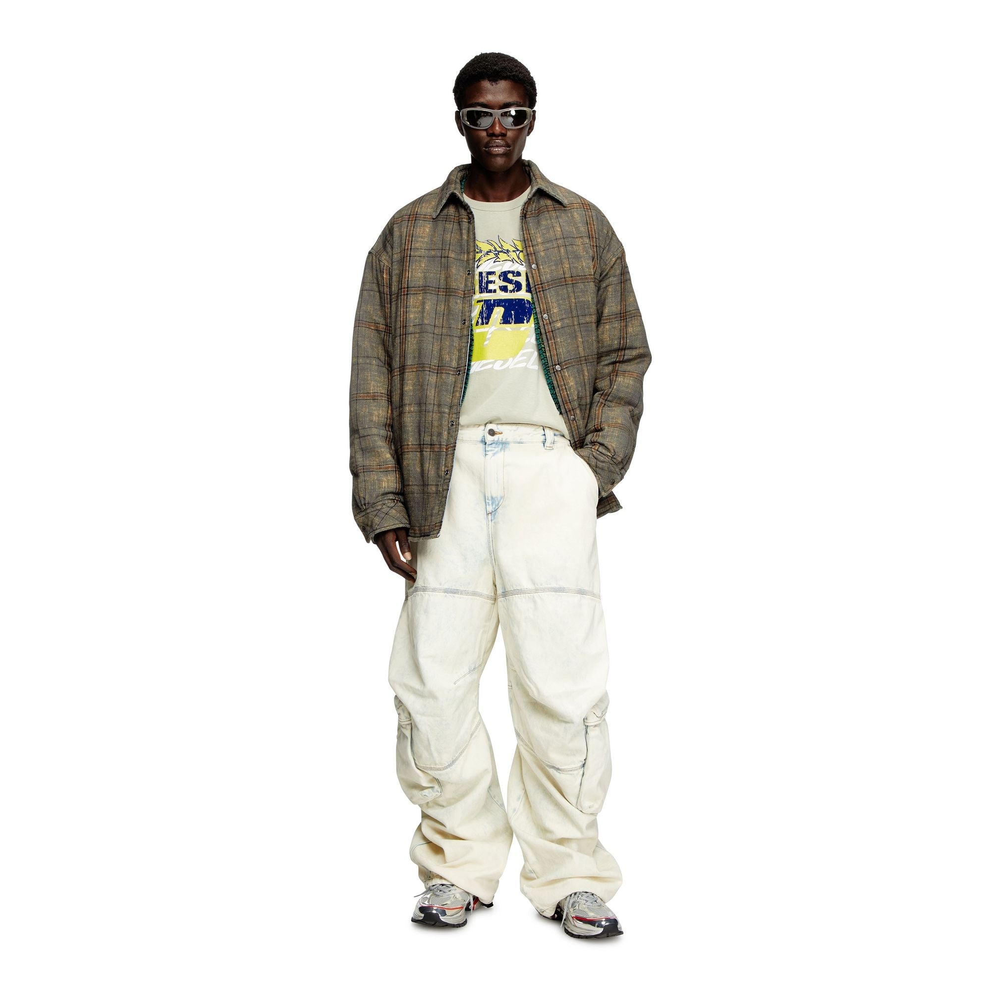 Men D-Arne-S Trousers - Blue White