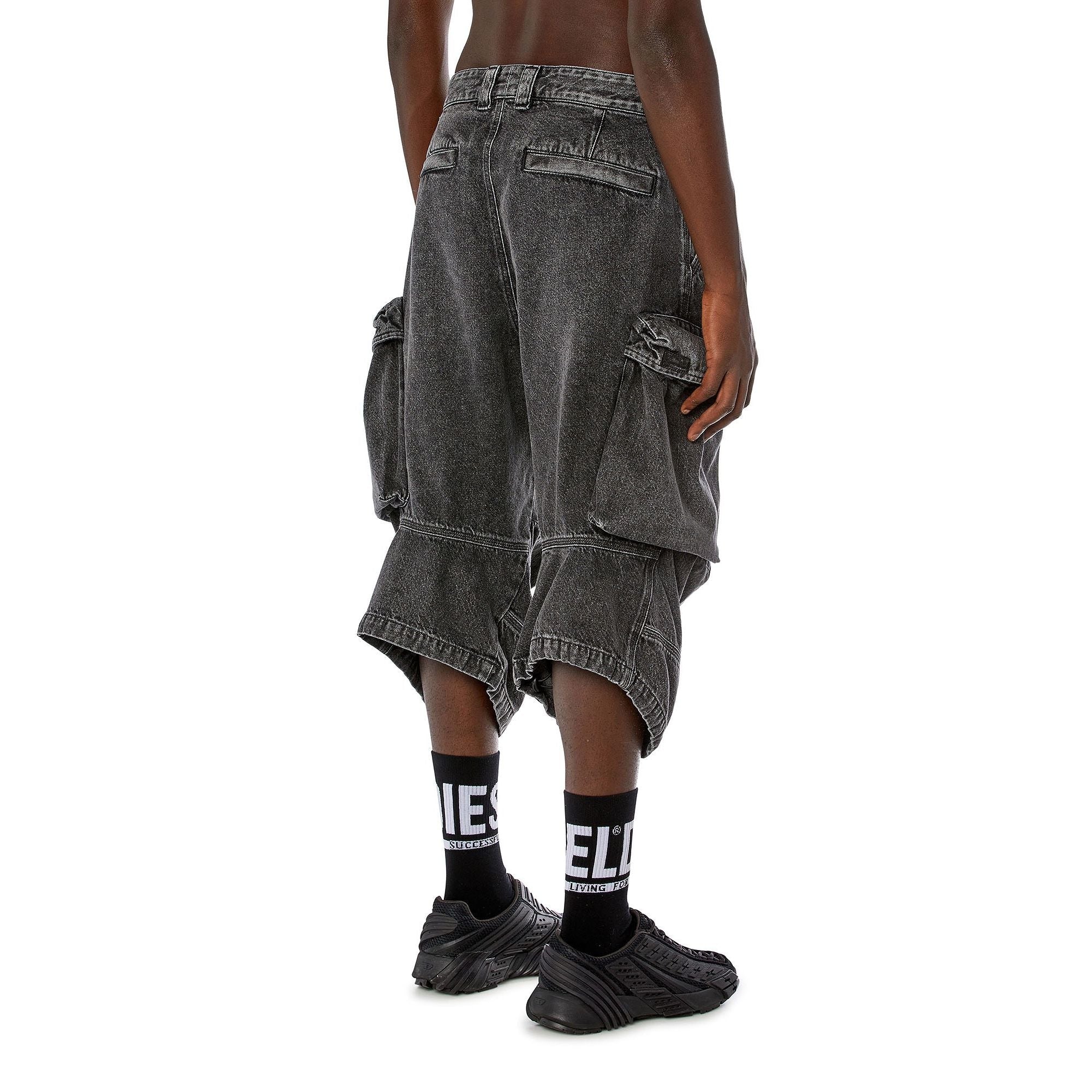 Men D-Arne-Short-S Shorts - Charcoal