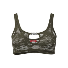 Women Ufsb-D-Oval-Lace-Bralette Bra - Ivy Green