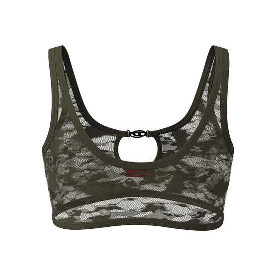 Women Ufsb-D-Oval-Lace-Bralette Bra - Ivy Green