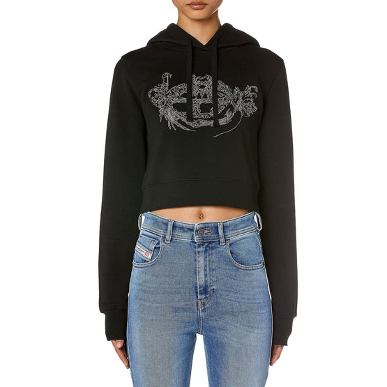 Women F-Slimmy-Hood-P9 Sweat-Shirt - Black