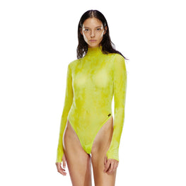 Women Long-Sleeve-Bodysuit Uw Body - Yellow