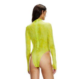 Women Long-Sleeve-Bodysuit Uw Body - Yellow