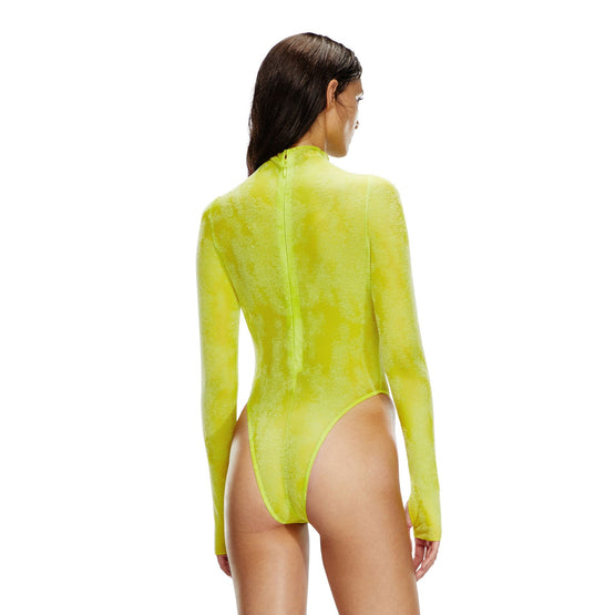 Women Long-Sleeve-Bodysuit Uw Body - Yellow