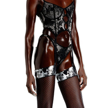 Women Fishnet-String String - Black Multi