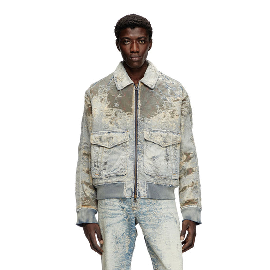 Men D-Muddy-Fsf Jacket - Light Blue