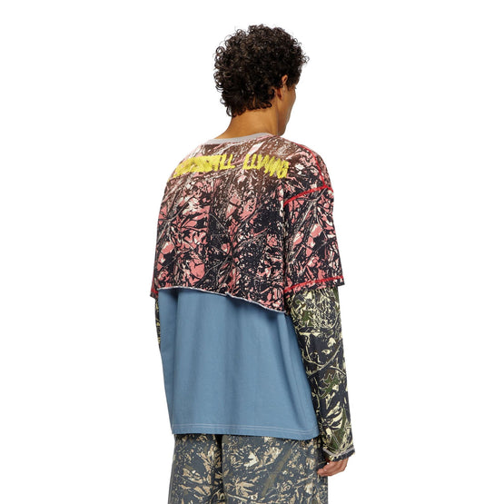 Men T-Besh-Camou T-Shirt - Blue Multi