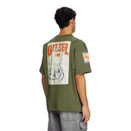 Men T-Boxt-Slits-R8 T-Shirt - Olive Night