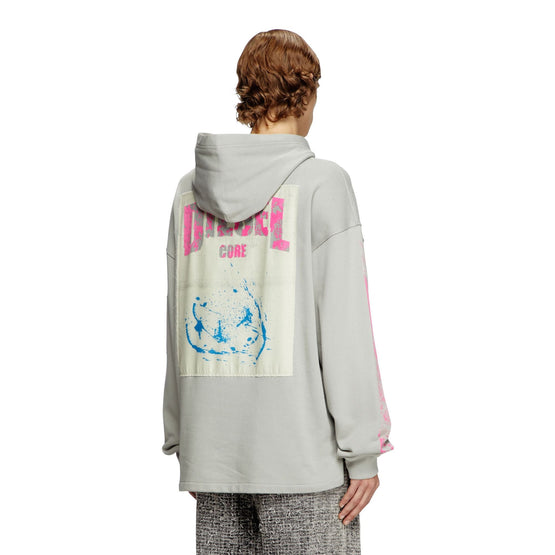 Men S-Baxt-Hood-R1 Sweat-Shirt - Neutral Gray
