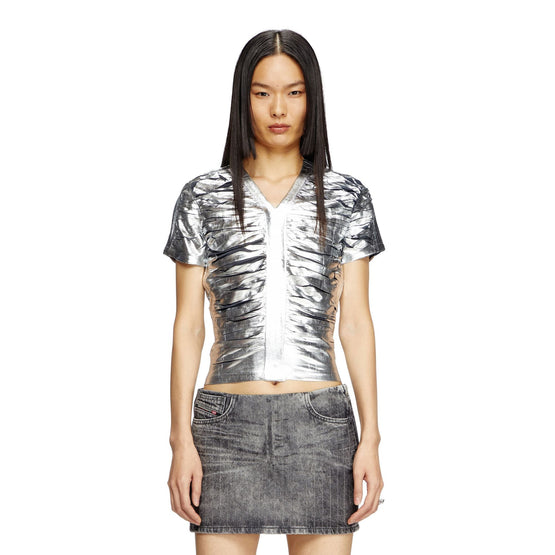 Women T-Ai Top - Black White