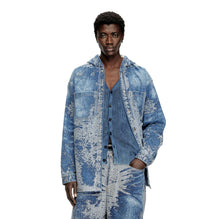 Men D-Dewnys-Hood-S Shirt - Blue